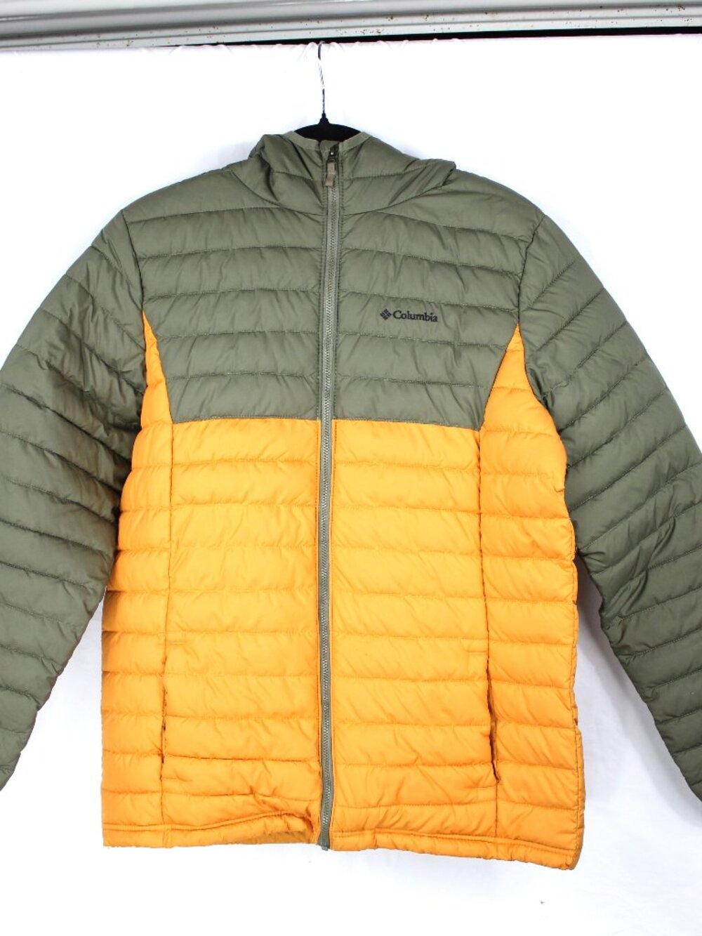Columbia Boys' Powder Lite II Puffer Hooded Jacket Reflective Lining Size XL